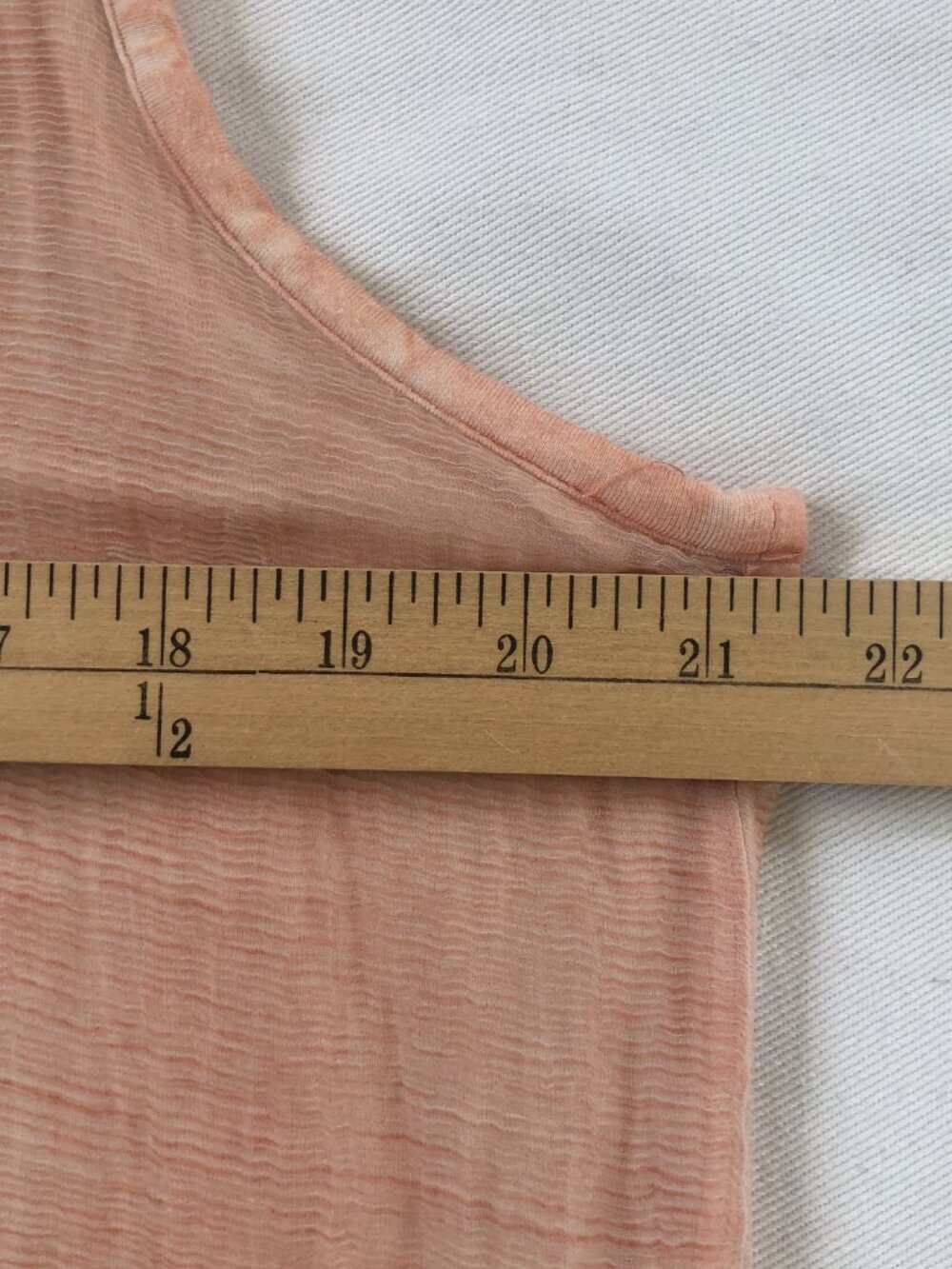 Soft Surroundings 100% Silk Peach Tunic Tank Large Fairycore Ethereal Gauzy - Picture 7 of 9